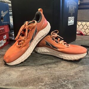 Altra Orange and White Athletic Shoes